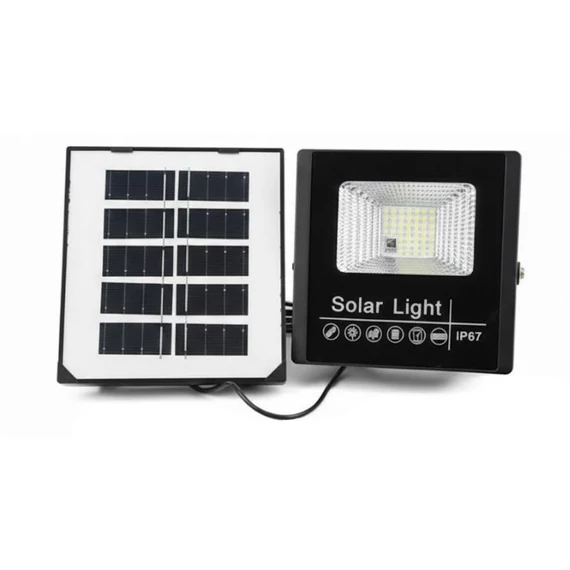 Súprava solárnych LED reflektorov (50 W) s diaľkovým ovládaním – IP67 holm0742
