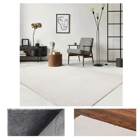 Plyšový koberec Biela 200x280cm veluxwhite-200