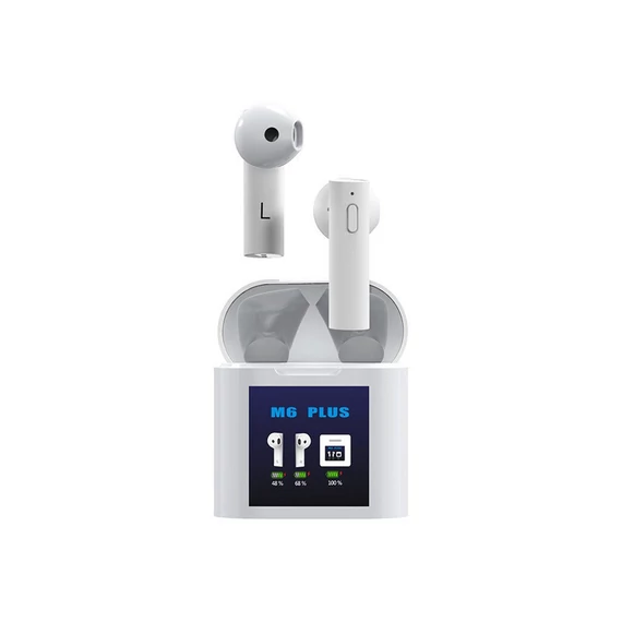 Air M6 Plus s teplomerom - Bluetooth slúchadlá TWS holm3162